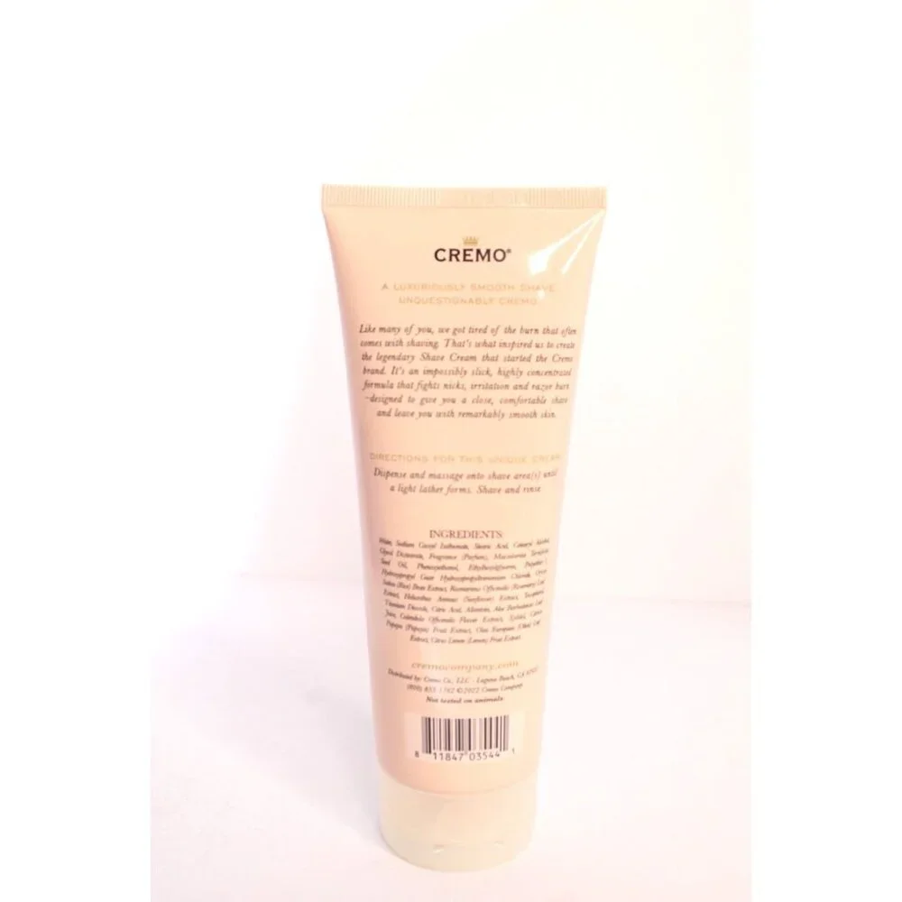 Cremo Moisturizing Shave Cream Jasmine Tuberose Concentrated Formula 6 fl oz New